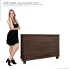 Baú Organizador Quarto com Gaveta 137cm Itália RV Móveis Noce