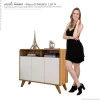 Buffet Balcão 3 Portas Eccos Fabrimoveis Nature/Off White