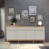 Buffet 190cm Sala Jantar 4 Portas Magnum EDN Fendi/Freijo