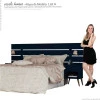 Cabeceira Para Cama Box Casal Qeen ou King Roma Gelius Azul