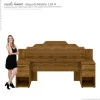 Cabeceira de Casal Queen King Diamante Fabrimoveis Imbuia
