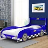 Cama de Solteiro Carro Rally Para Colchão de 88cm Gelius Azul