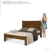 Cama de Casal Madeira Maciça Para Colchão 128/138 Lara Atraente Imbuia