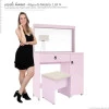 Penteadeira Camarim Lola com Banqueta Mirarack Rosa