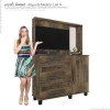Cômoda com Painel Para TV Munique RV Móveis Amadeirado