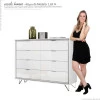 Cômoda Premium 8 Gavetas Lukaliam Branco