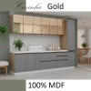 Módulo Paneleiro 40cm 2 Portas 100% MDF Cozinha Modulada Gold Robel Hanover/Cinza