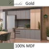 Módulo Paneleiro 70cm Com Vidro Reflecta 100% MDF Cozinha Modulada Gold Robel Hanover/Cinza/Reflecta