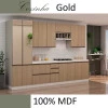 Módulo Paneleiro 70cm Com Vidro Reflecta 100% MDF Cozinha Modulada Gold Robel Fendi/Hanover/Reflecta
