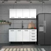 Armário Aéreo de Cozinha Aço 4 Portas Juno/Apolo 160 Cozimax Branco