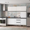 Gabinete de Aço Para Pia 150cm 3 Gavetas Cozinha Gaia Cozimax Branco 