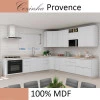 Módulo Balcão 80cm Para Embutir Forno 100% MDF Cozinha Modulada Robel Branco/Branco Matte