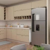 Módulo Armário Aéreo 80cm 1 Porta Basculante 100% MDF Cozinha Provence Robel Branco/Fendi Matte