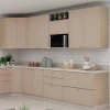 Módulo Armário Aéreo Nicho Micro-Ondas 68x60x43cm 100% MDF Cozinha Provence Robel Fendi/Fendi Matte