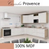 Módulo Balcão 80cm Para Embutir Forno 100% MDF Cozinha Modulada Robel Fendi/Branco Matte