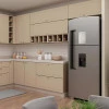Módulo Armário Aéreo 70cm 1 Porta Basculante 100% MDF Cozinha Provence Robel Hanover/Fendi Matte