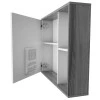 Espelho Para Banheiro Madeira Com Porta Caeté 60 Cozimax Branco/Calcare