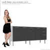 Gabinete de Pia 180 Eros Flat 3G Cozimax Preto
