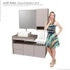Conjunto de Banheiro Completo Aimoré 100 Cozimax Nudi/Tamarindo
