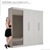 Guarda Roupa Com Sapateira Porta Espelho Magnífico Gelius Branco