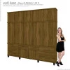 Guarda Roupa 5 Portas Diamante 2.4 Fabrimoveis Imbuia