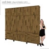 Guarda Roupa 5 Portas Diamante 2.4 Fabrimoveis Madeirado