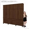 Guarda Roupa 5 Portas Diamante 2.4 Fabrimoveis Noce