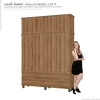 Guarda Roupa 4 Portas House Fabrimoveis Freijo
