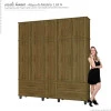 Guarda Roupa 5 Portas House Fabrimoveis Imbuia