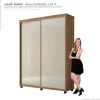 Guarda Roupa 2 Portas Correr 1.8 Versátil Fabrimoveis Freijo/Off White