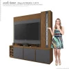Estante Home Para TV até 55 Capri EDN Naturale/Grafite