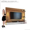 Home Suspenso Sala Para TV 75 Polegadas 218x164 Decore 2.2 Imcal Freijó/Off White