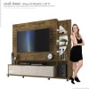 Estante Home Para TV 55 Polegadas Elegance 2.1 Lukaliam Canela/Off White