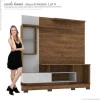 Estante Home Para TV 60 Oregon 1.8 Mirarack Canela/Off White