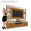 Estante Home Para TV 58 Polegadas Ravello 2.2 EDN Off White/Cedro