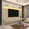 Home Ripado Para TV 85 Polegadas Com LED 230x250 Nobre Gelius Off White