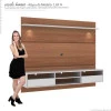 Painel Home Suspenso Para TV 60 Angra Mirarack Castanho/Off White