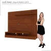 Painel Home Para TV 50 Madrid Mirarack Ipê