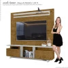 Home Sala Para TV Até 60 Pol Zafira Lukaliam Canela/Off White