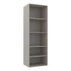 Módulo Paneleiro 70cm 4 Portas 100% MDF Cozinha Modulada Gold Robel Fendi/Cinza