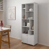 Livreiro Estante Multiuso 2 Portas 8 Nichos 71x185x35 Taurus Patrimar Branco