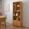 Livreiro Estante Multiuso 2 Portas 8 Nichos 71x185x35 Taurus Patrimar Cinamomo