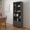 Livreiro Estante Multiuso 2 Portas 8 Nichos 71x185x35 Taurus Patrimar Grafite