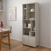 Livreiro Estante Multiuso 2 Portas 8 Nichos 71x185x35 Taurus Patrimar Off White