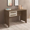 Escrivaninha Escritório Quarto 114cm 2 Gavetas Alemanha RV Móveis Freijo/Off White