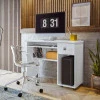 Mesa Para Computador Pequena 90cm Gaveta Vicenza Lukaliam Branco
