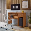 Mesa Para Computador Pequena 90cm Gaveta Vicenza Lukaliam Jequitiba