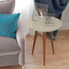 Mesa de Apoio Pés Palito Luna 53 x 53 x 62 Patrimar Off White