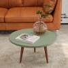Mesa de Centro Redonda Retrô Pés Palito 67 x 67 x 38 Legs Patrimar Alecrim