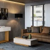 Mesa de Centro Com Espelho Milão Lukaliam Off White/Tauari